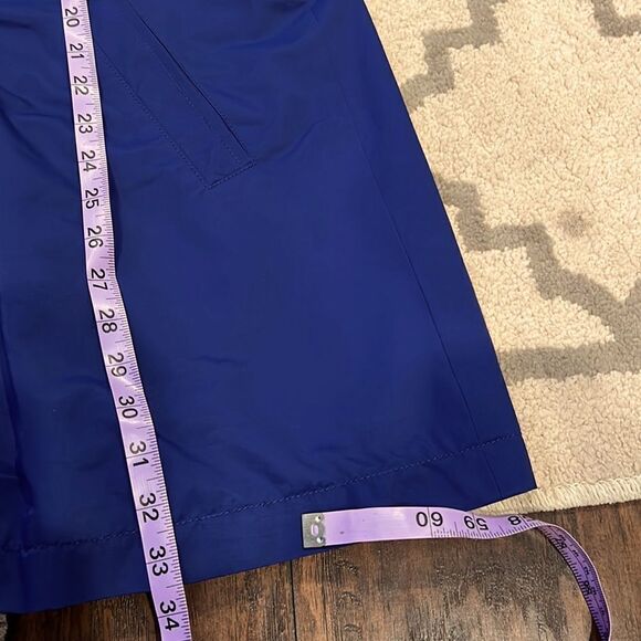 Eileen Fisher Rain Trench Coat Blue Notched Collar
Button Down Sz Medium EUC - Picture 7 of 11